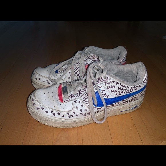 drawn on air force ones